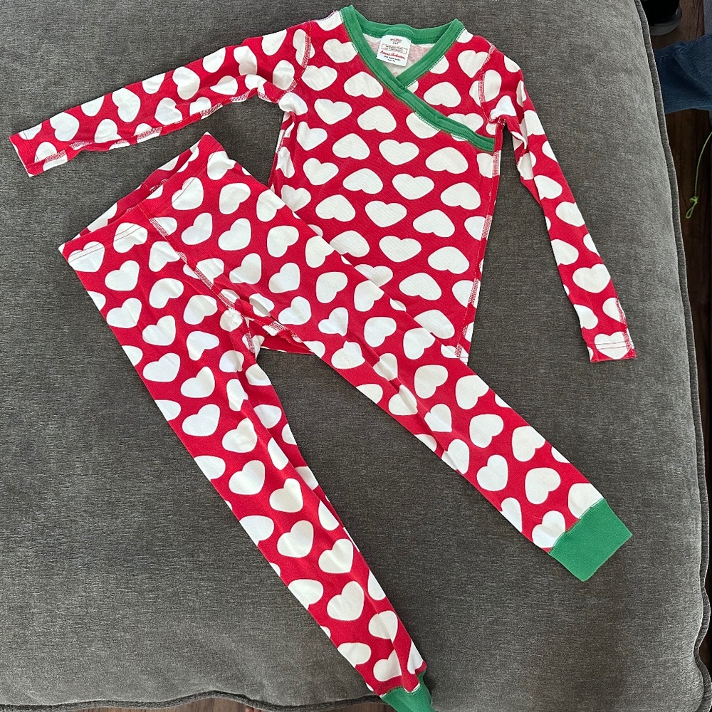 Hanna Andersson Pajamas Hearts Christmas